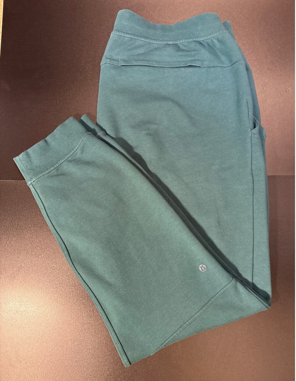 • Lululemon Men's City Sweat Jogger Pants (Style LM5AJTS) - Size XL. Teal Green